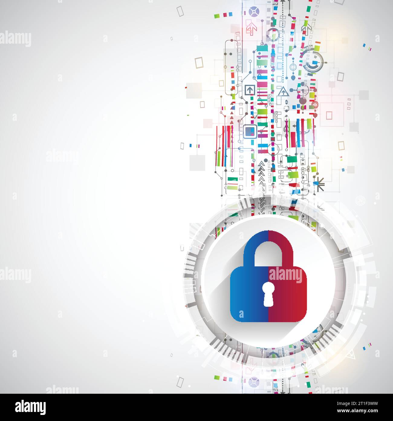 Protection concept. Protect mechanism, system privacy. Vector ...