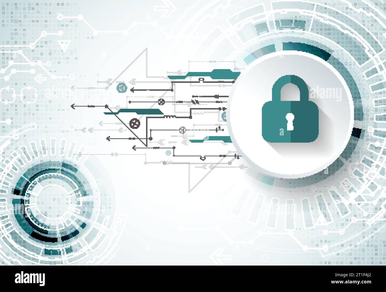 Protection concept. Protect mechanism, system privacy. Vector ...