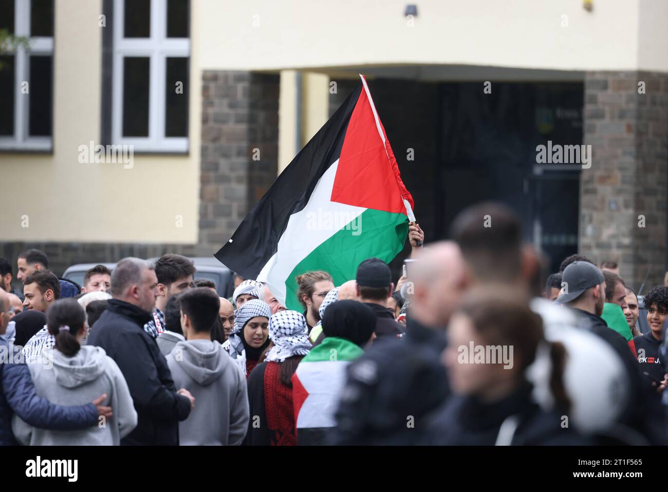 Demonstration pro Palaestina Palästina in Siegen. Freitag 13.10.2023 ...