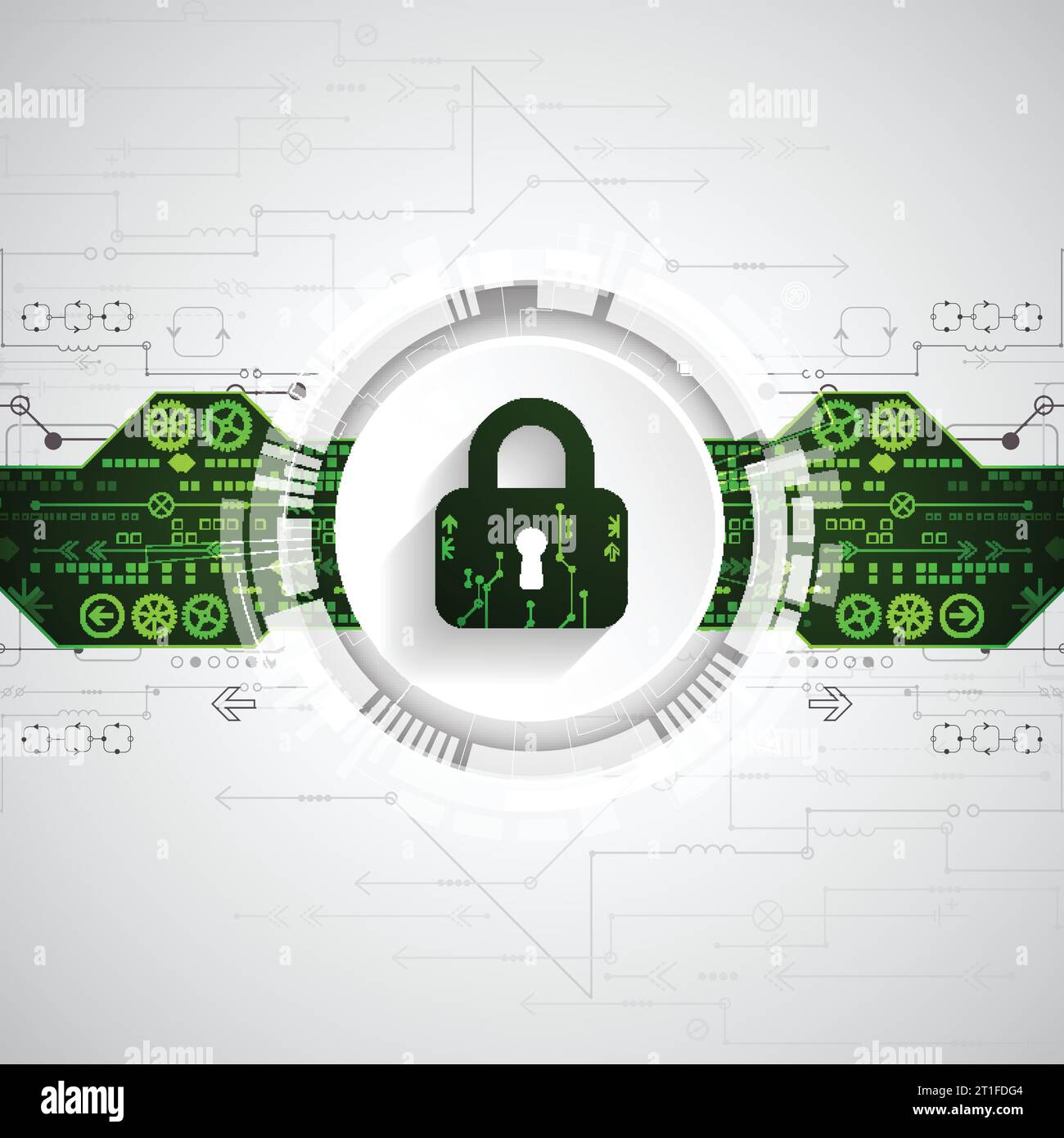Protection concept. Protect mechanism, system privacy. Vector ...