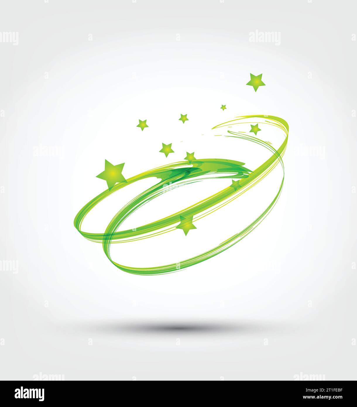 Abstract green wave. Vector Stock Vector Image & Art - Alamy