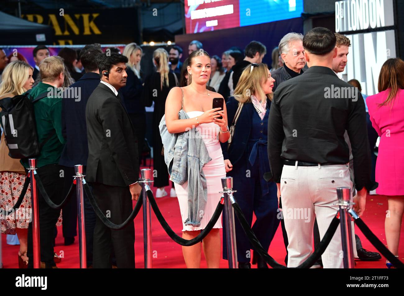 Royal Festival Hall, London, UK. 13th Oct, 2023. Guests attends The End We Start - BFI London Film Festival 2023, London, UK. Credit: See Li/Picture Capital/Alamy Live News Stock Photo