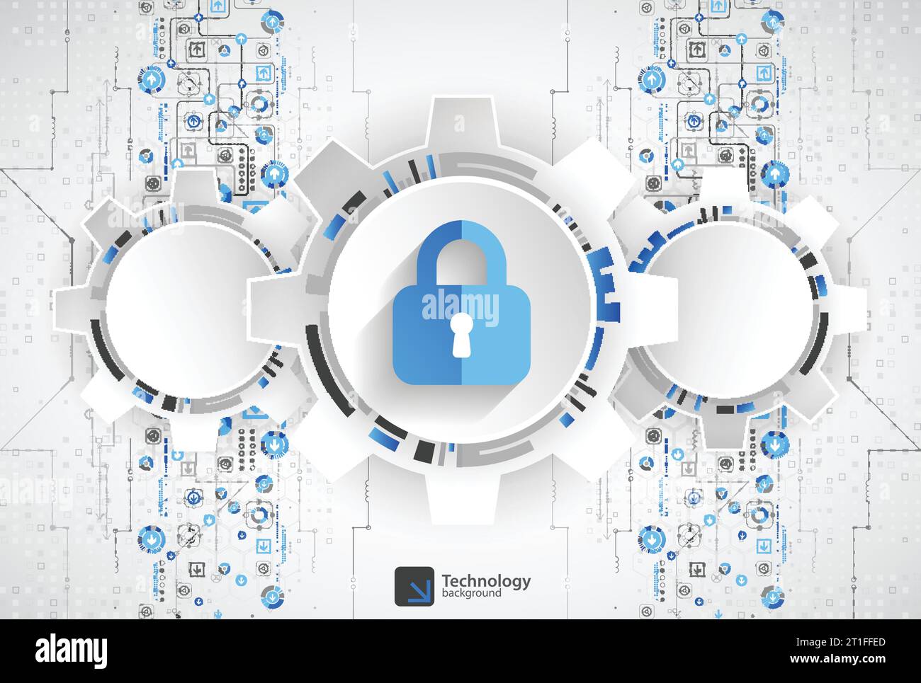 Protection concept. Protect mechanism, system privacy. Vector ...