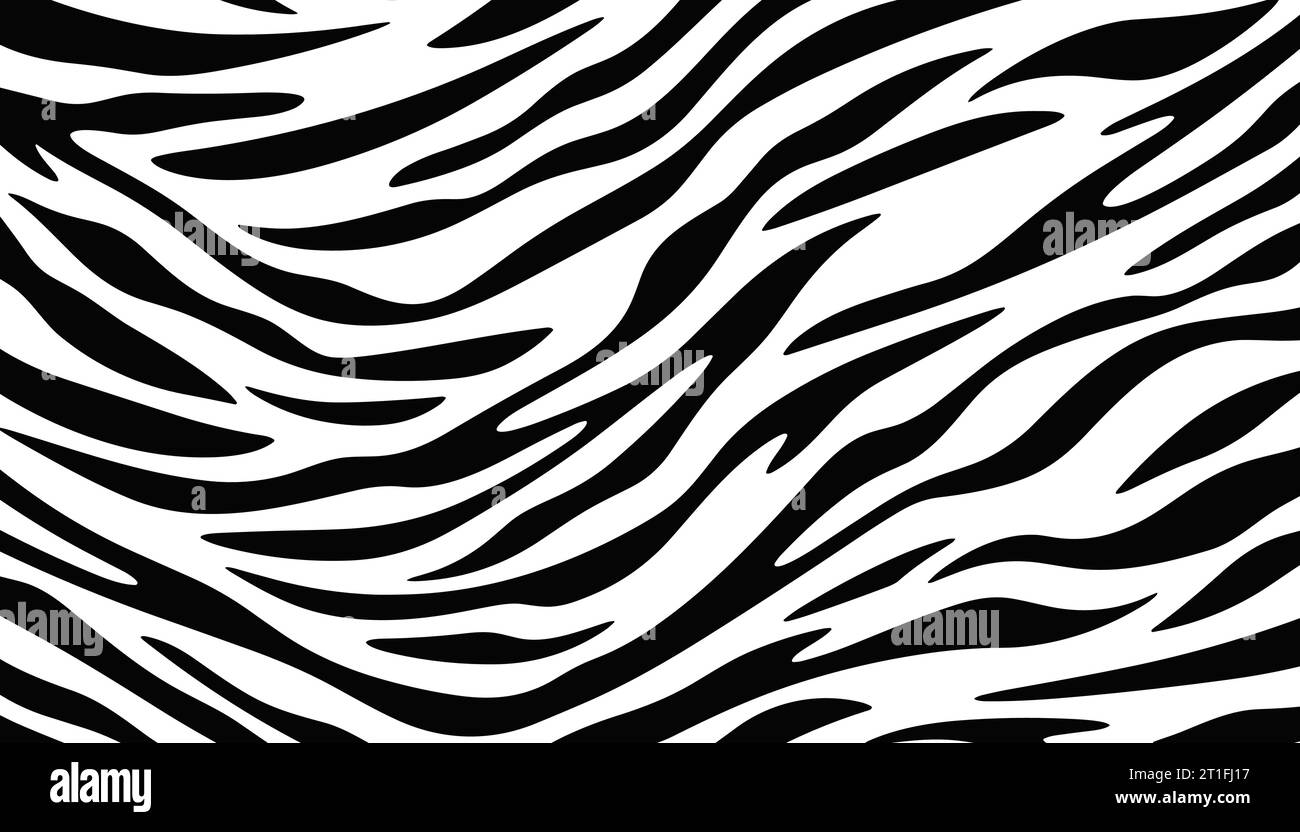 zebra skin pattern background. Vector illustration Stock Vector Image ...
