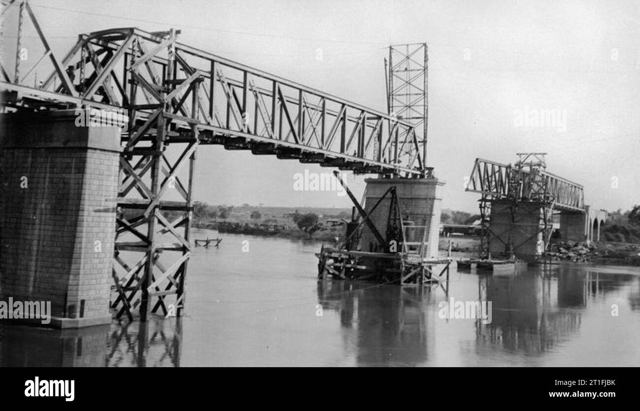 Colonial Office Collection The Jebba Bridge. Stock Photo