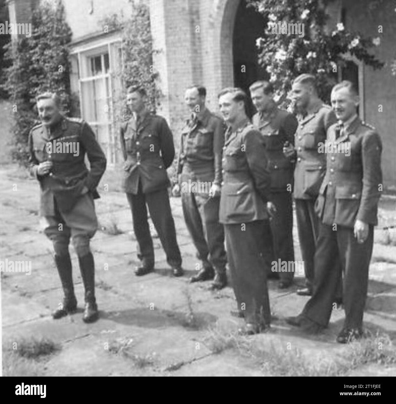Brigadier Lionel BootleWilbraham, and some of his staff from the 126th
