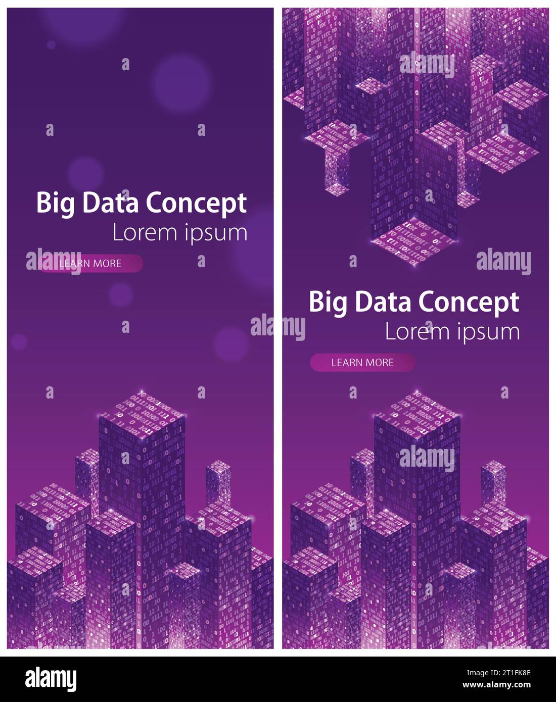 Big data pattern vector Cut Out Stock Images & Pictures - Alamy