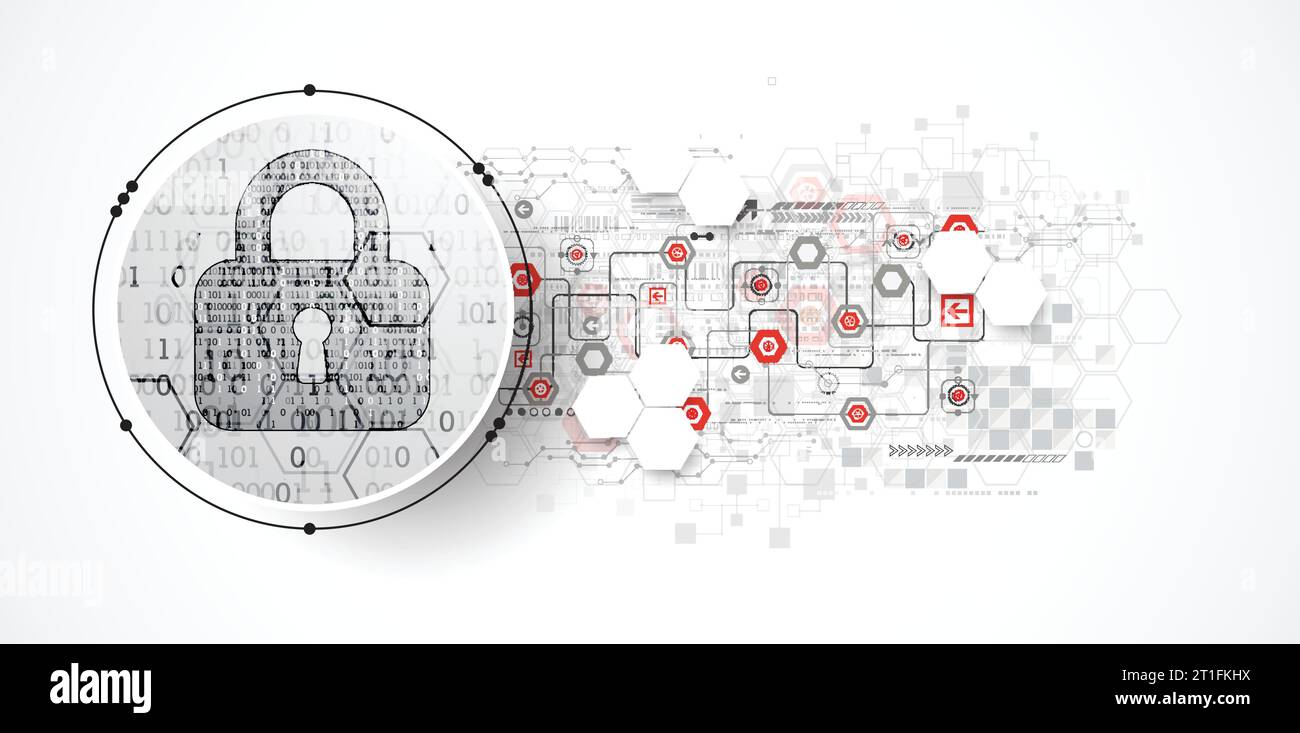 Protection mechanism, system privacy (GDPR). Vector illustration Stock Vector