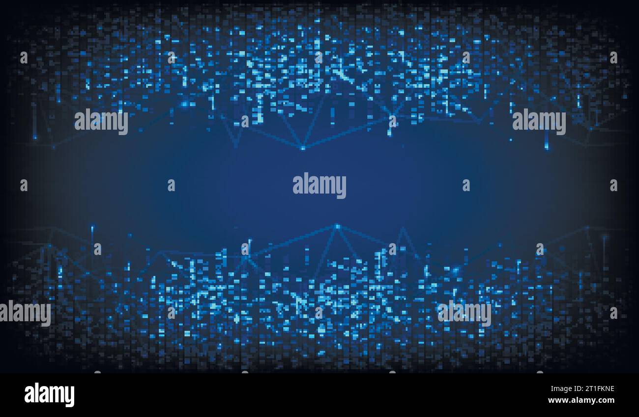 Technology background. Big data concept. Binary computer code. Vector ...