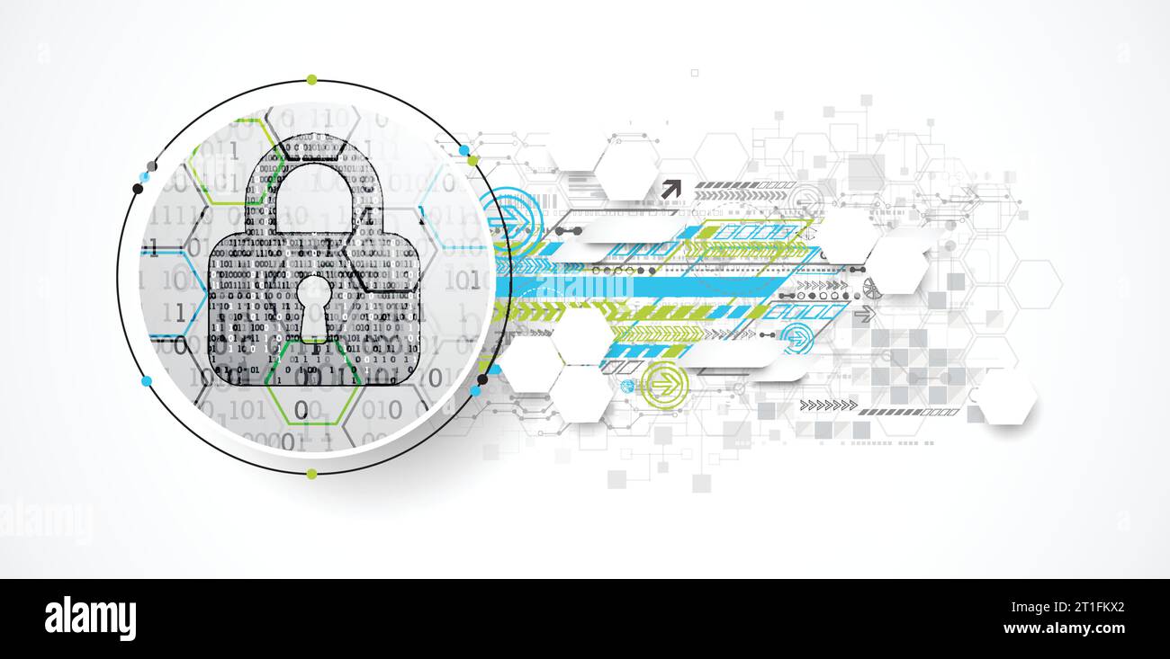 Protection mechanism, system privacy (GDPR). Vector illustration Stock Vector