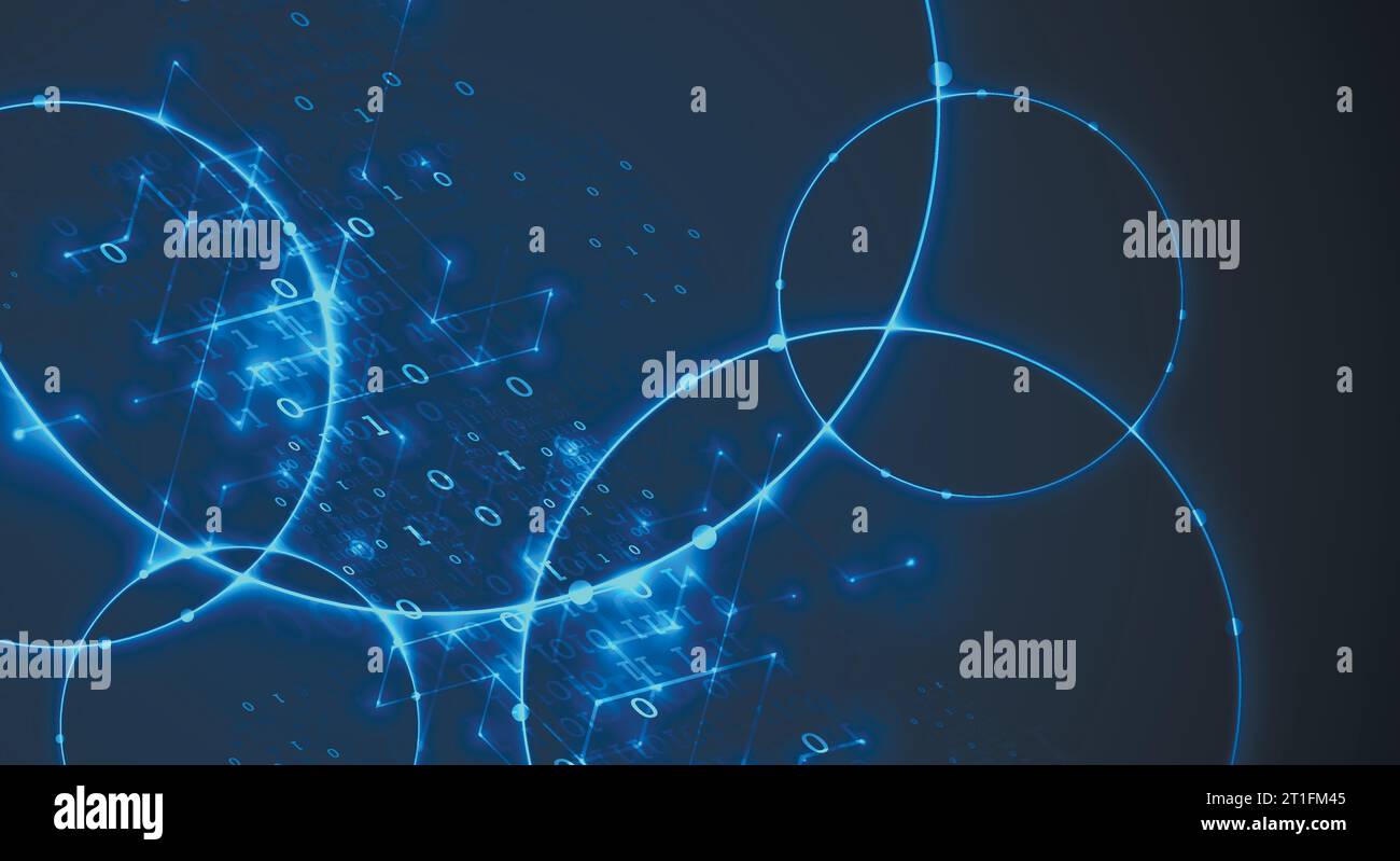 Technology background. Big data concept. Binary computer code. Vector ...