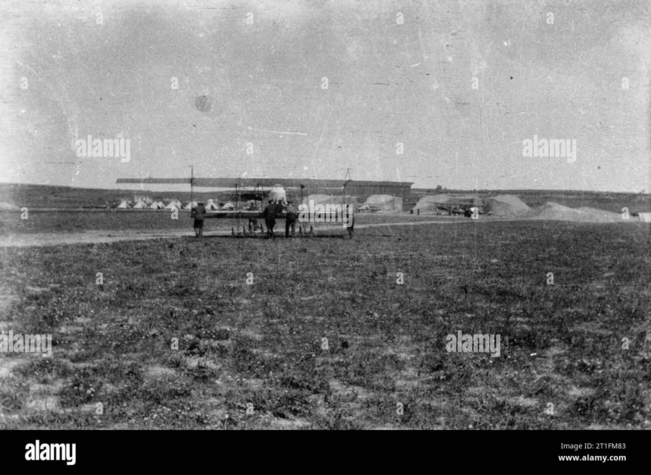 Knatchbull M (capt the Hon) Collection No. 3 Squadron R. N. A. S. Aerodrome: Tenedos, Gallipoli, June 1915. Stock Photo