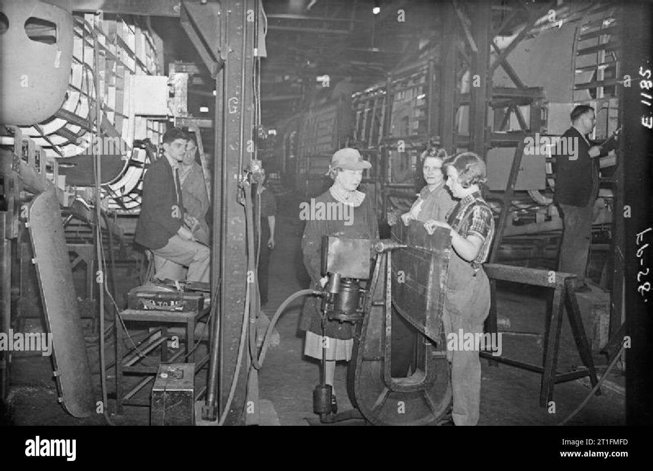 Famous Artist's Studio in a Bomber Factory Dame Laura Knight watches