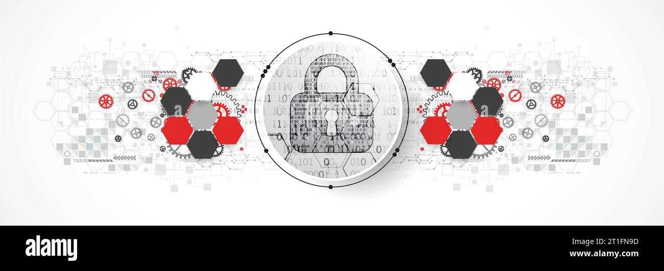 Protection mechanism, system privacy (GDPR). Vector illustration Stock Vector