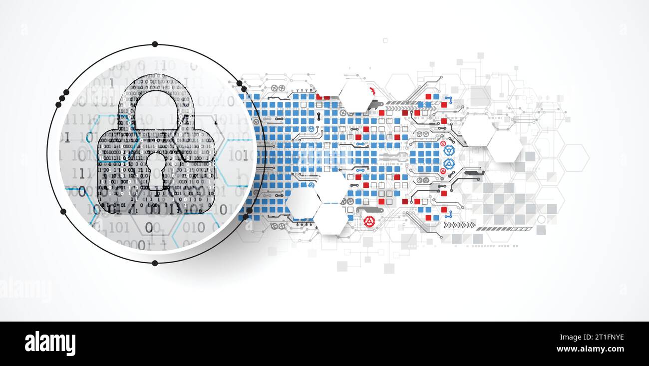 Protection mechanism, system privacy (GDPR). Vector illustration Stock Vector