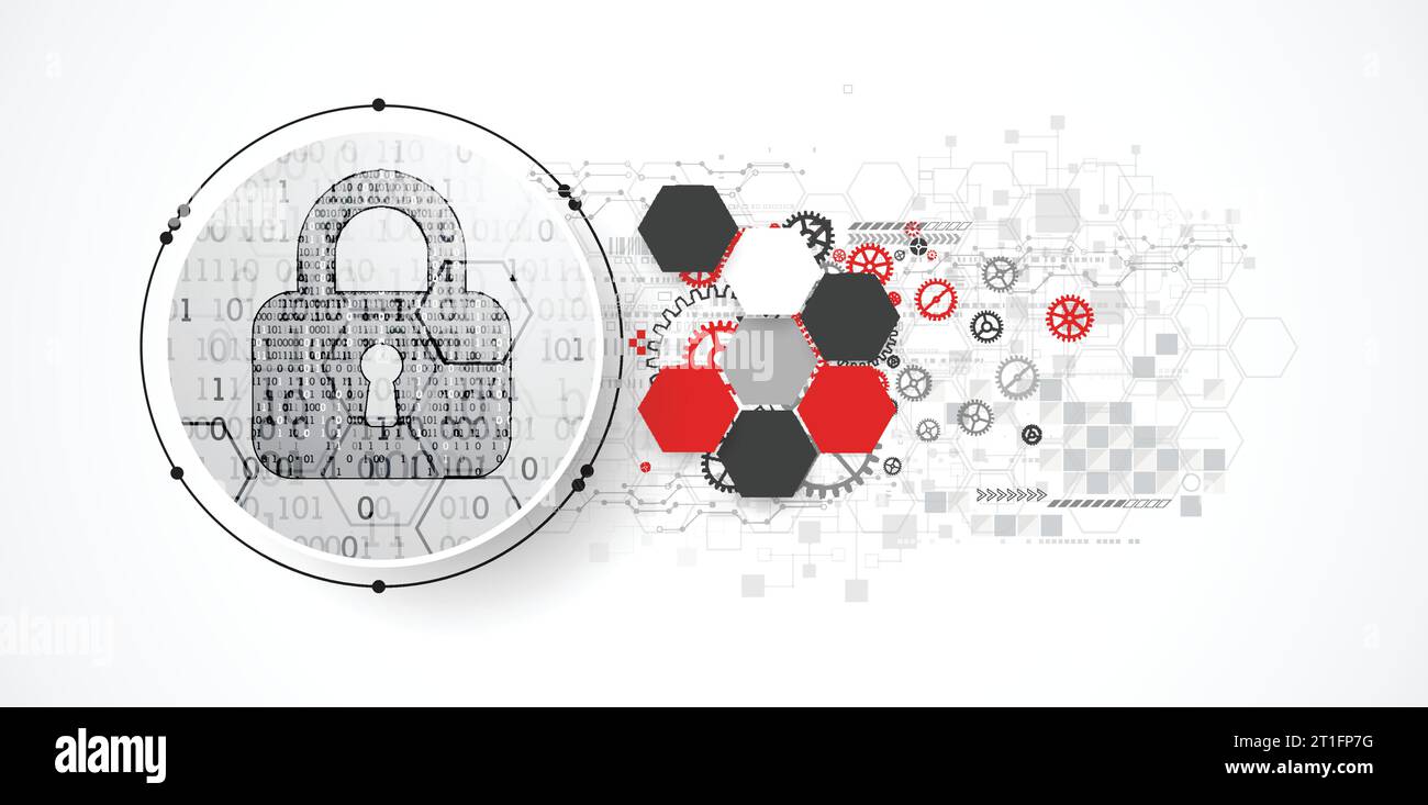 Protection mechanism, system privacy (GDPR). Vector illustration Stock Vector
