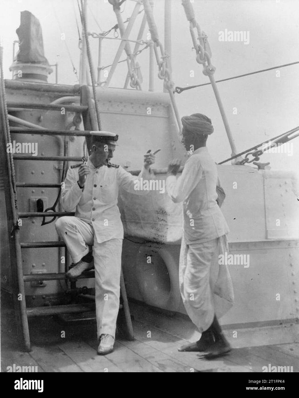 The Royal Navy 1899 - 1902 Sub-Lieutenant Steel 'interviewing' the ...