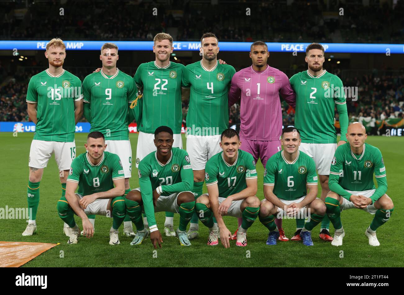Republic of Ireland team photo prior to the UEFA Euro 2024 Qualifying
