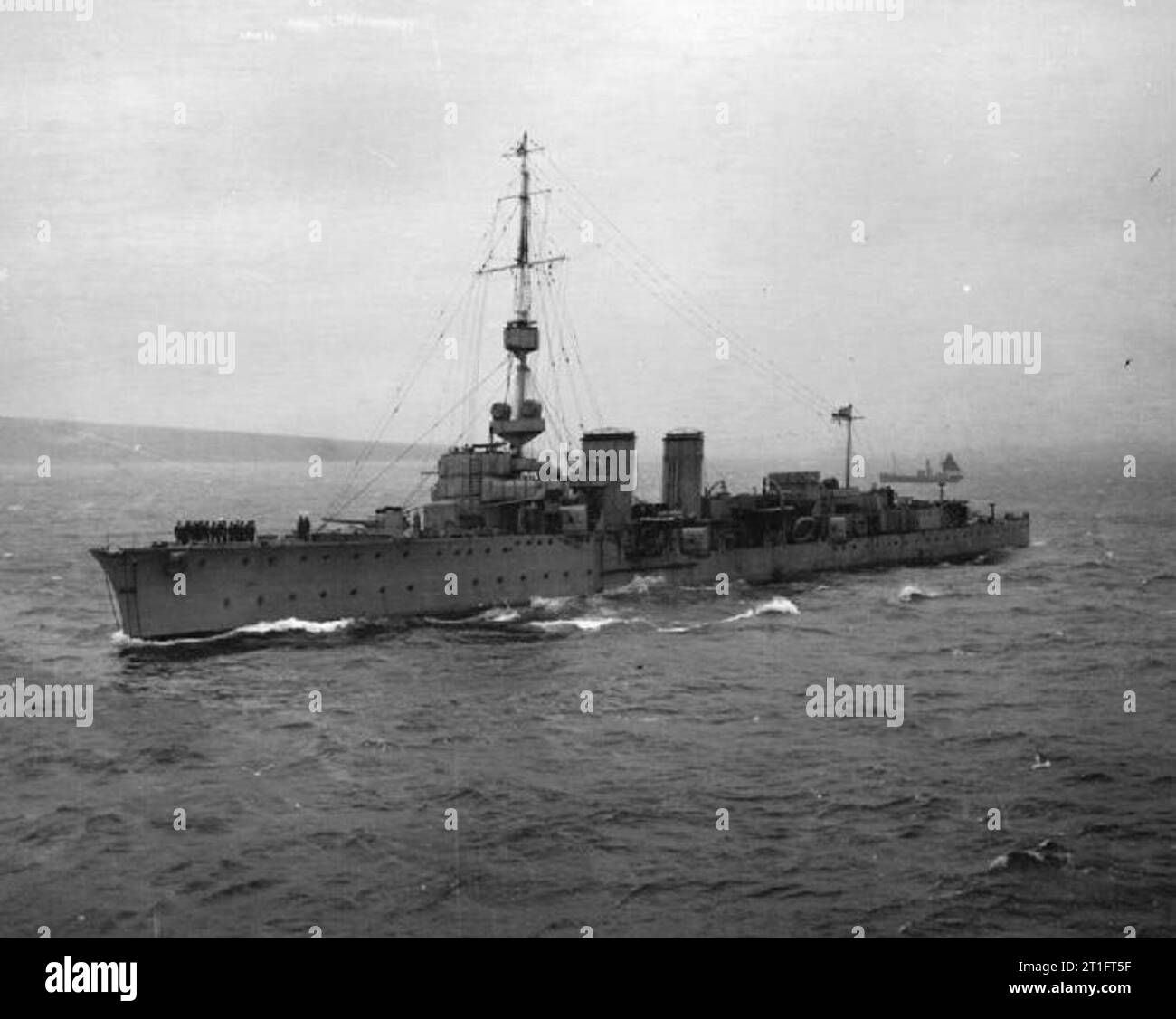 Royal Navy Cclass light cruiser HMS Castor Stock Photo Alamy
