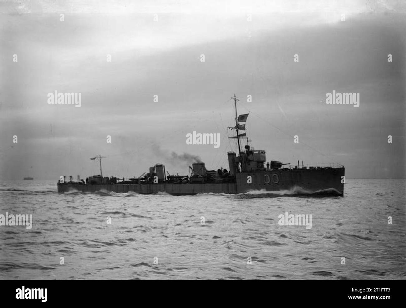 Photograph of British destroyer HMS Acasta. Stock Photo