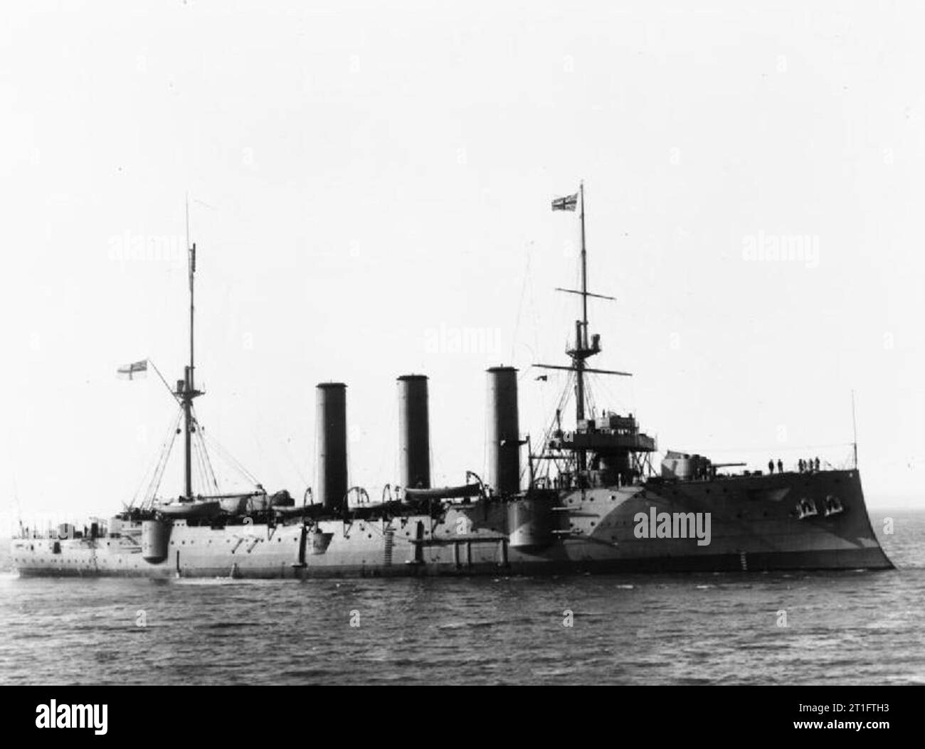 . British armoured cruiser HMS BERWICK Stock Photo Alamy