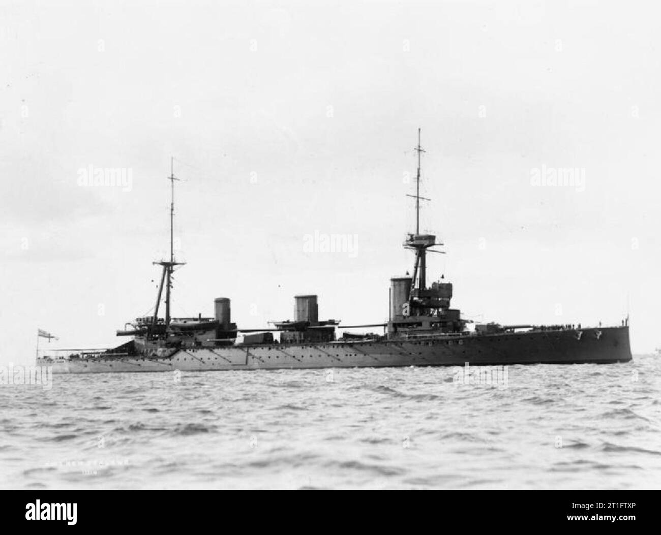 . Photograph of Indefatigable class battlecruiser HMS New Zealand Stock ...