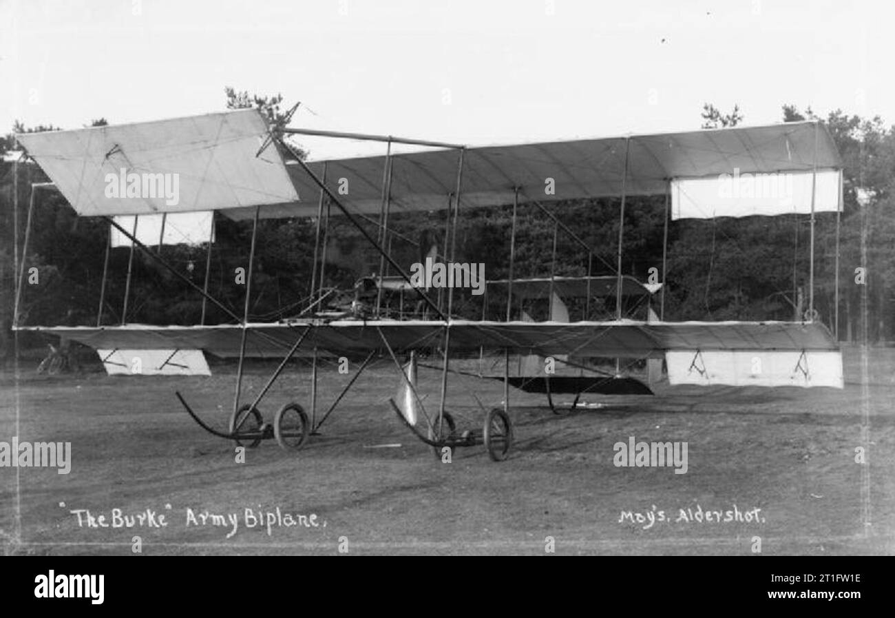 Aviation in Britain Before the First World War Burke army biplane on ...