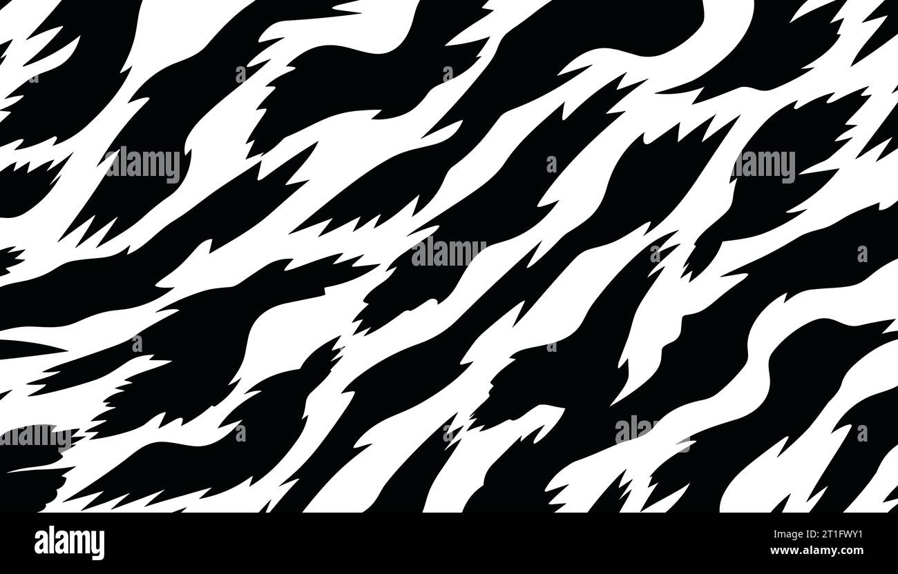 zebra skin pattern background. Vector illustration Stock Vector Image ...