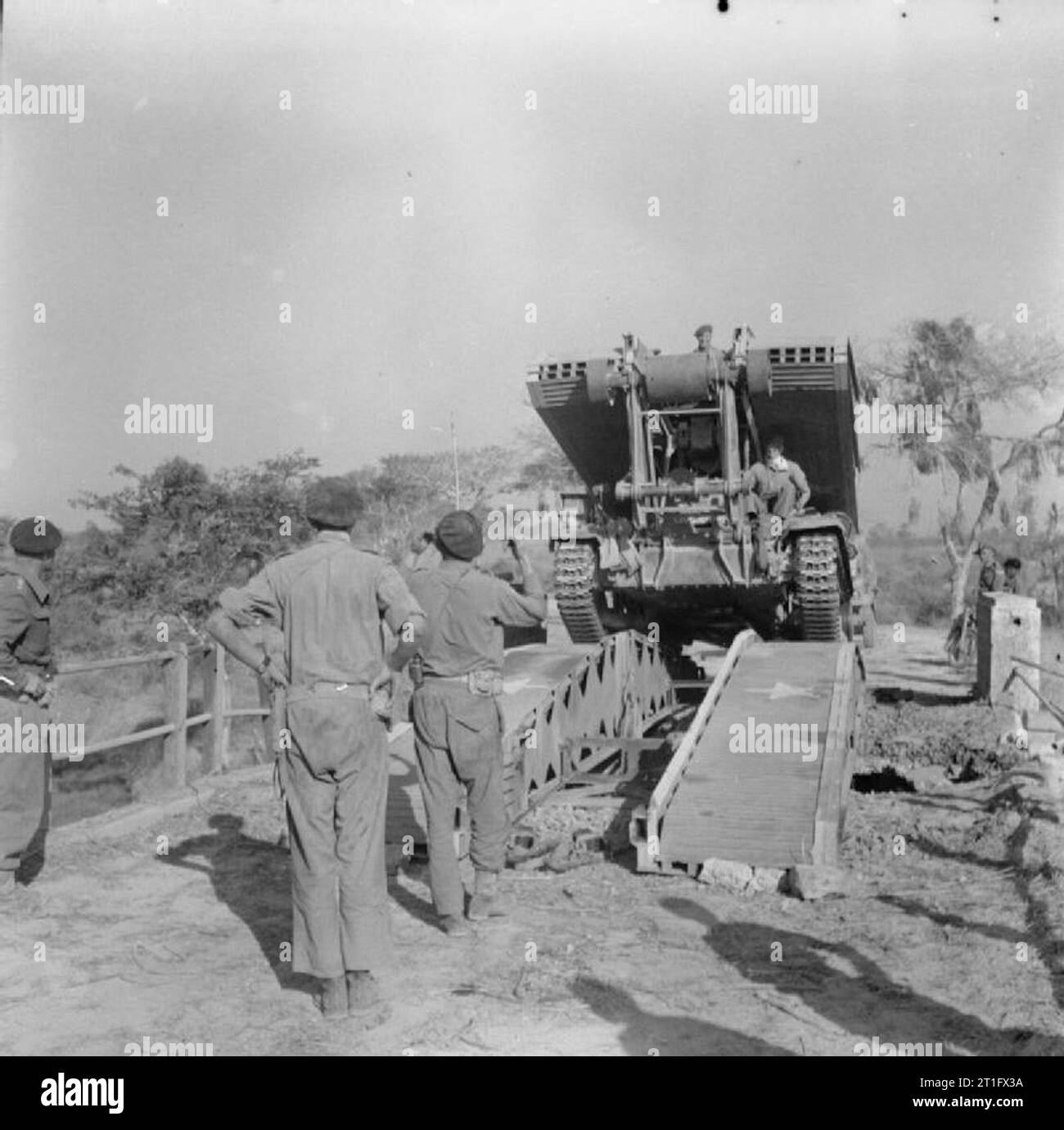 The British Army in Burma 1945 A Valentine bridgelayer of the 3rd ...