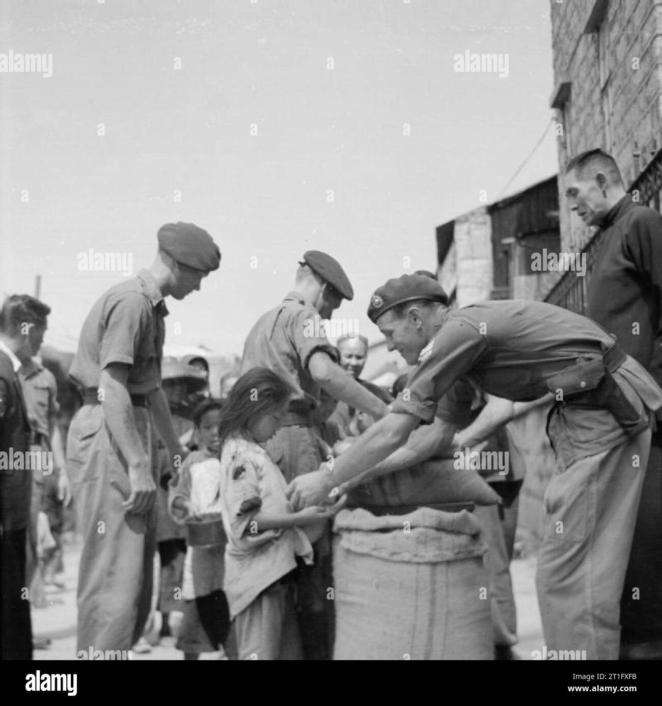 The British Reoccupation of Hong Kong Members of 44 Royal Marine ...