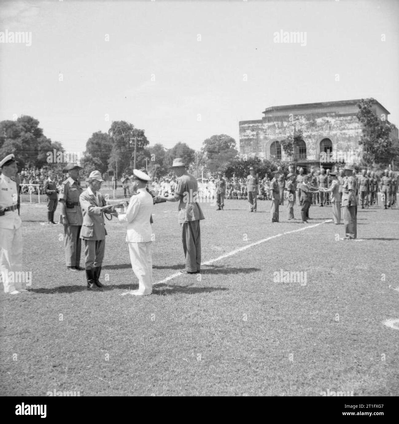 The British Reoccupation of Burma, 1945 Officers from the staff of ...