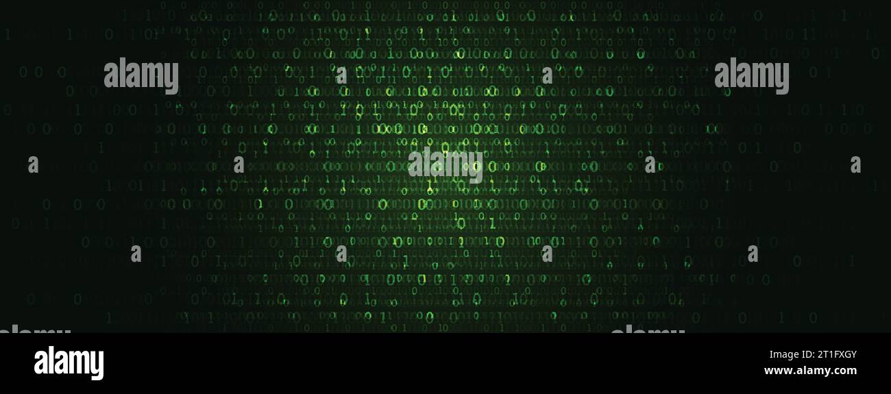 Technology background. Binary computer code. Vector illustration Stock ...