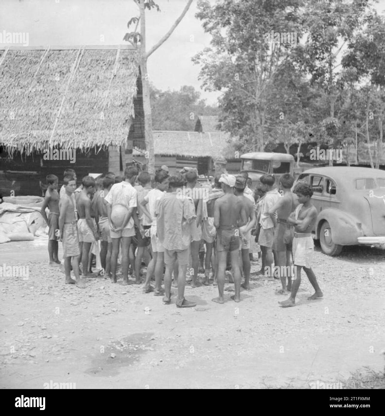 The British Reoccupation of Singapore Labourers still fit enough to