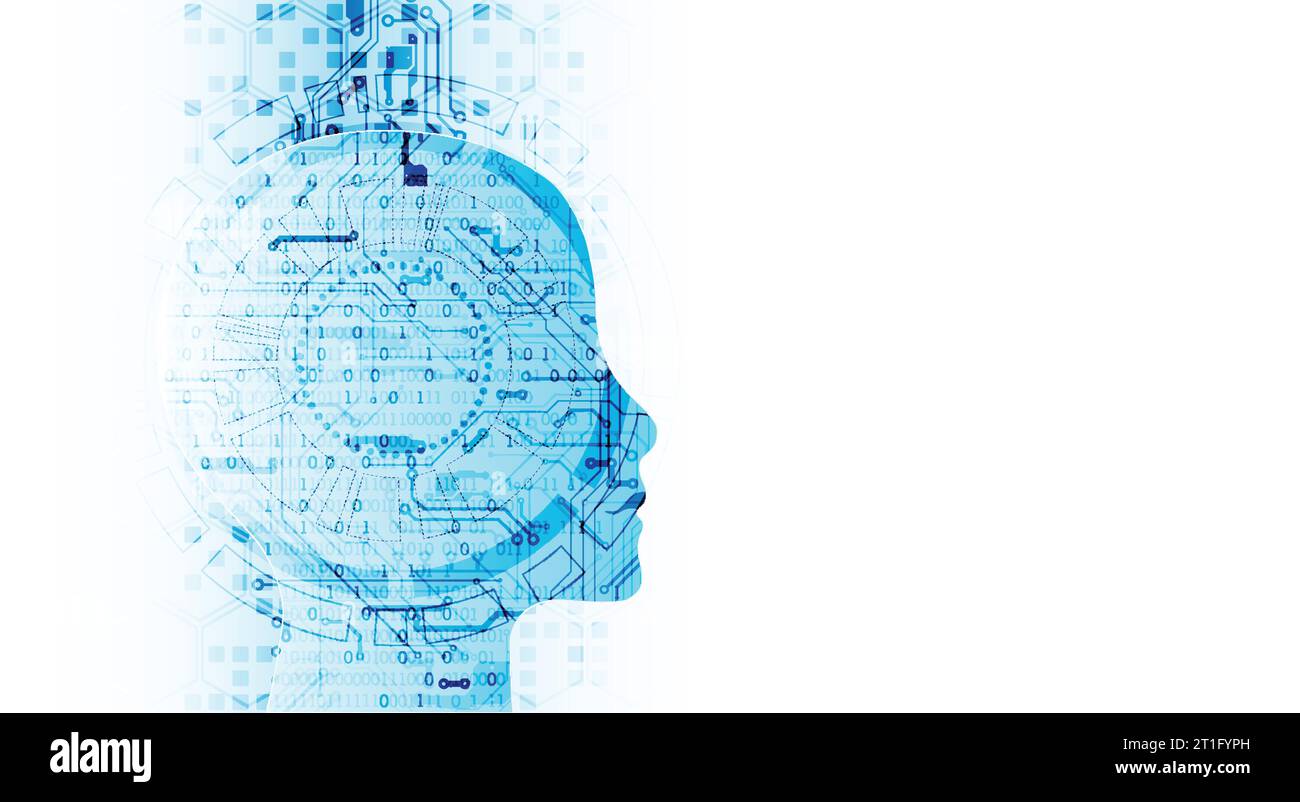 Artificial intelligence concept. Technology background. Vector science illustration Stock Vector