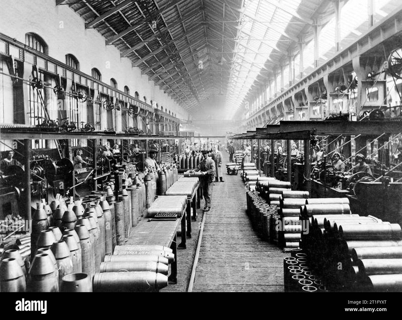 Women Munitions Workers during the First World War The production of 6 inch, high explosive