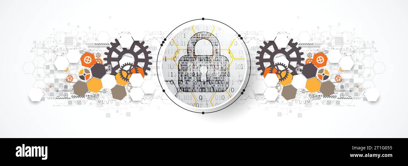 Protection mechanism, system privacy (GDPR). Vector illustration Stock Vector