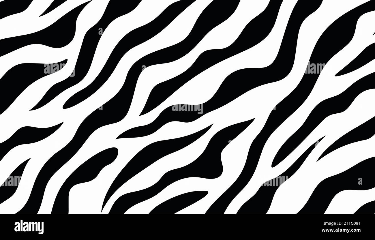 zebra skin pattern background. Vector illustration Stock Vector Image ...