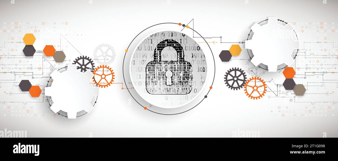 Protection concept. Protect mechanism, system privacy. Vector ...