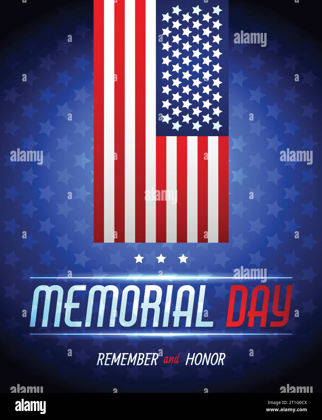 Happy Memorial Day. Greeting card. Vector illustration Stock Vector ...