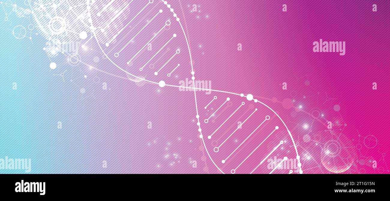 Dna model white background Stock Vector Images - Alamy