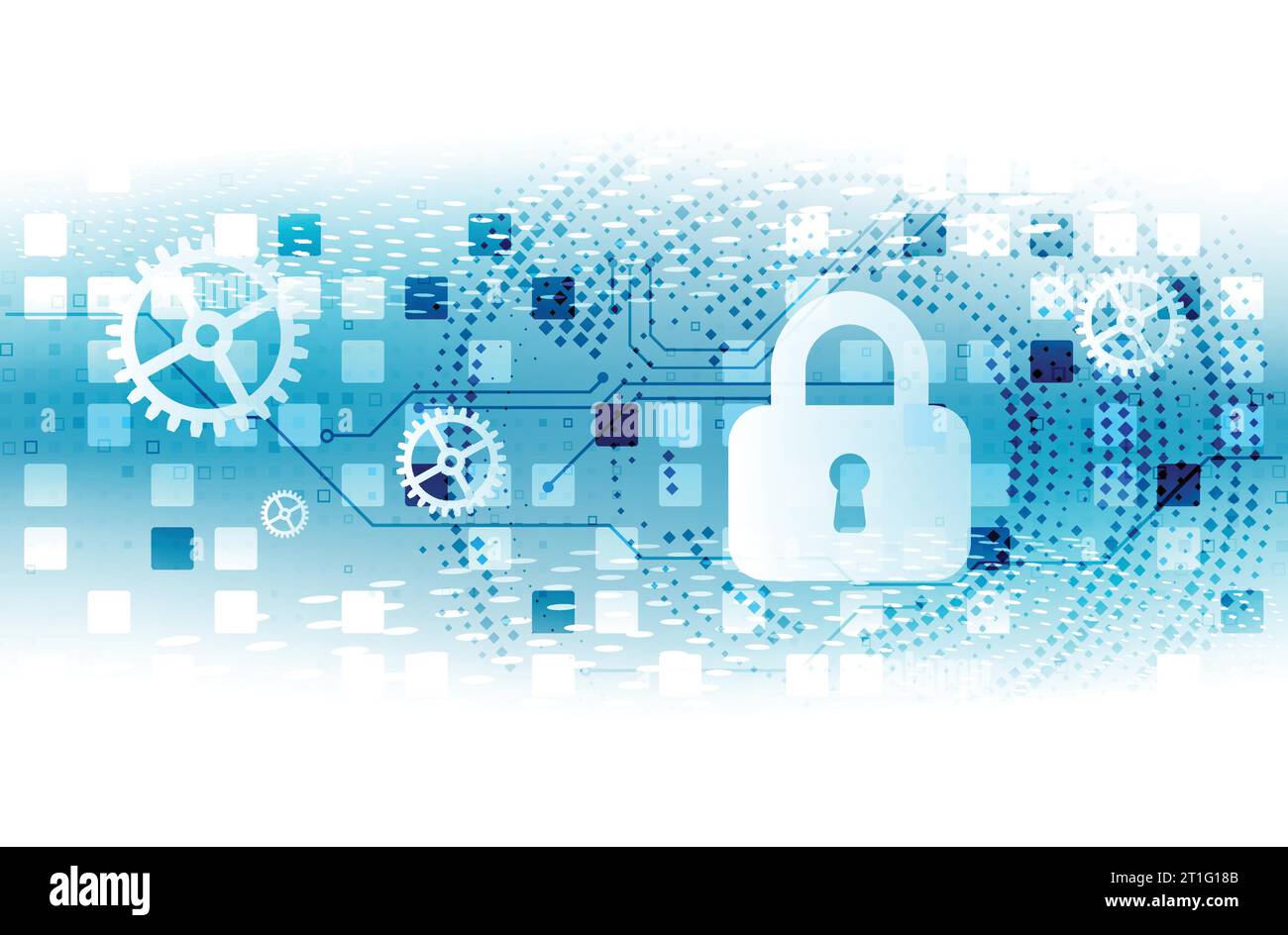 Protection concept. Protect mechanism, system privacy. Vector ...