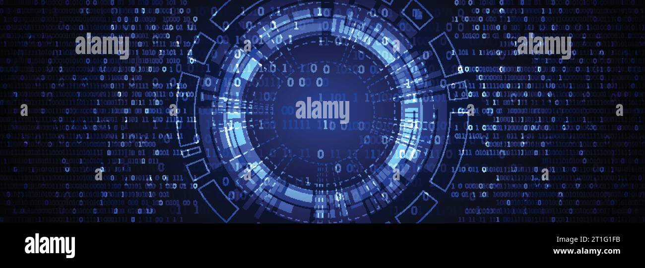 Abstract circle technology concept. Circuit board, high computer color ...