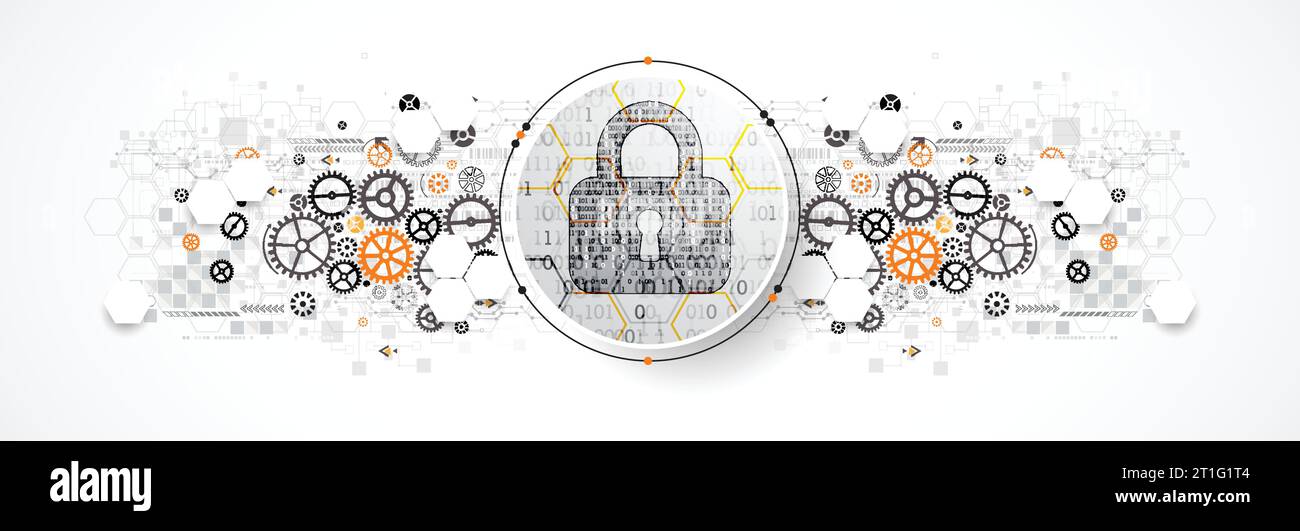 Protection mechanism, system privacy (GDPR). Vector illustration Stock Vector