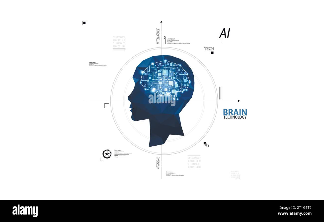 Artificial intelligence concept. Technology background. Vector science ...