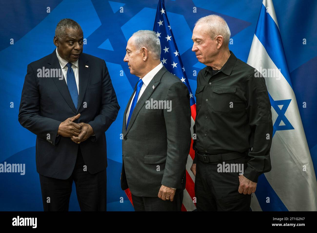 Tel Aviv, Israel. 13th Oct, 2023. U.S. Secretary Of Defense Lloyd ...