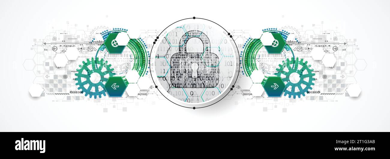 Protection mechanism, system privacy (GDPR). Vector illustration Stock Vector