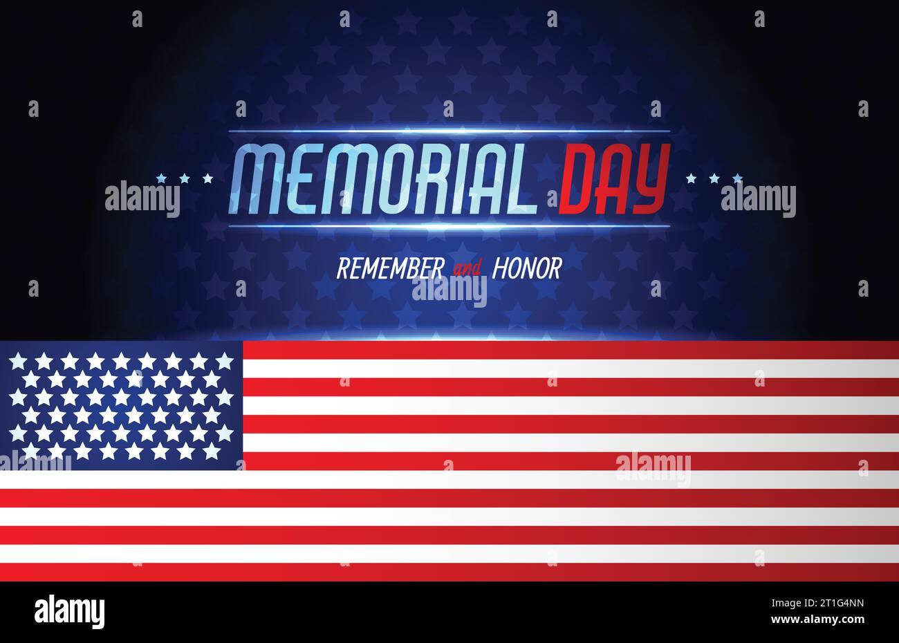 Happy Memorial Day. Greeting card. Vector illustration Stock Vector ...