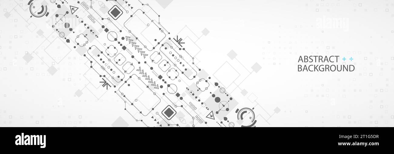 Abstract technology concept. Circuit board, high computer color ...
