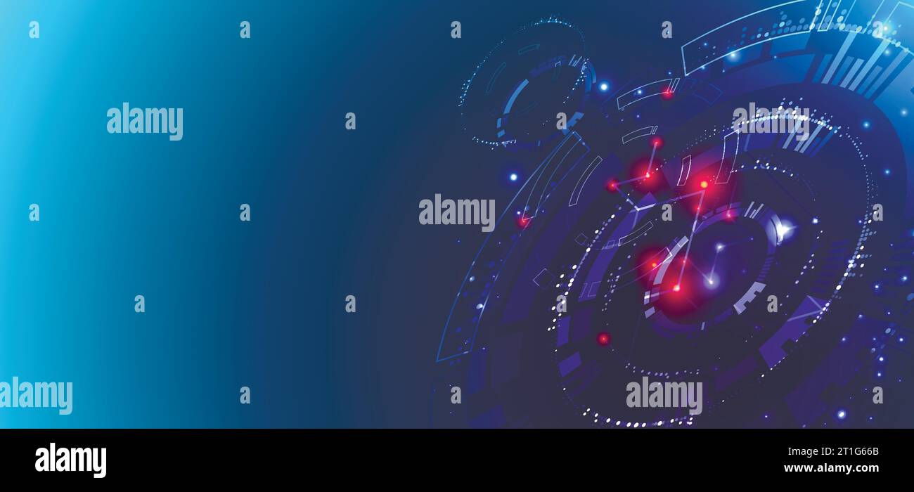 Abstract technology concept. Circuit board, high computer color ...