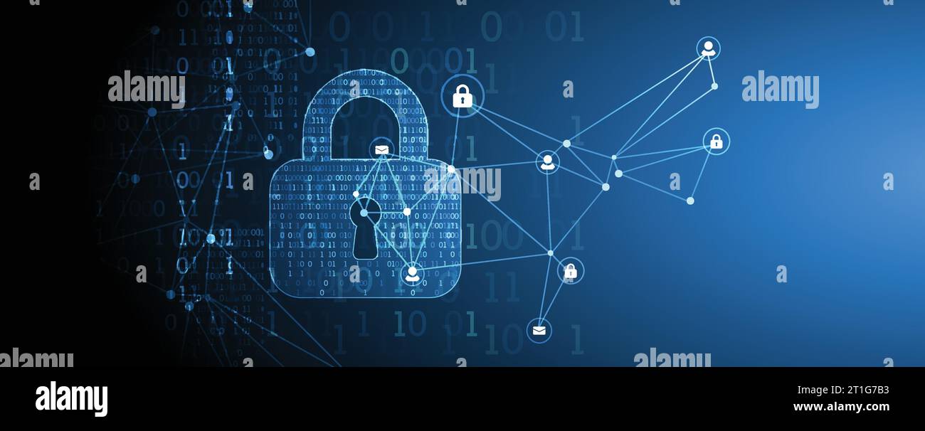 Protection concept. Protect mechanism, system privacy. Vector ...